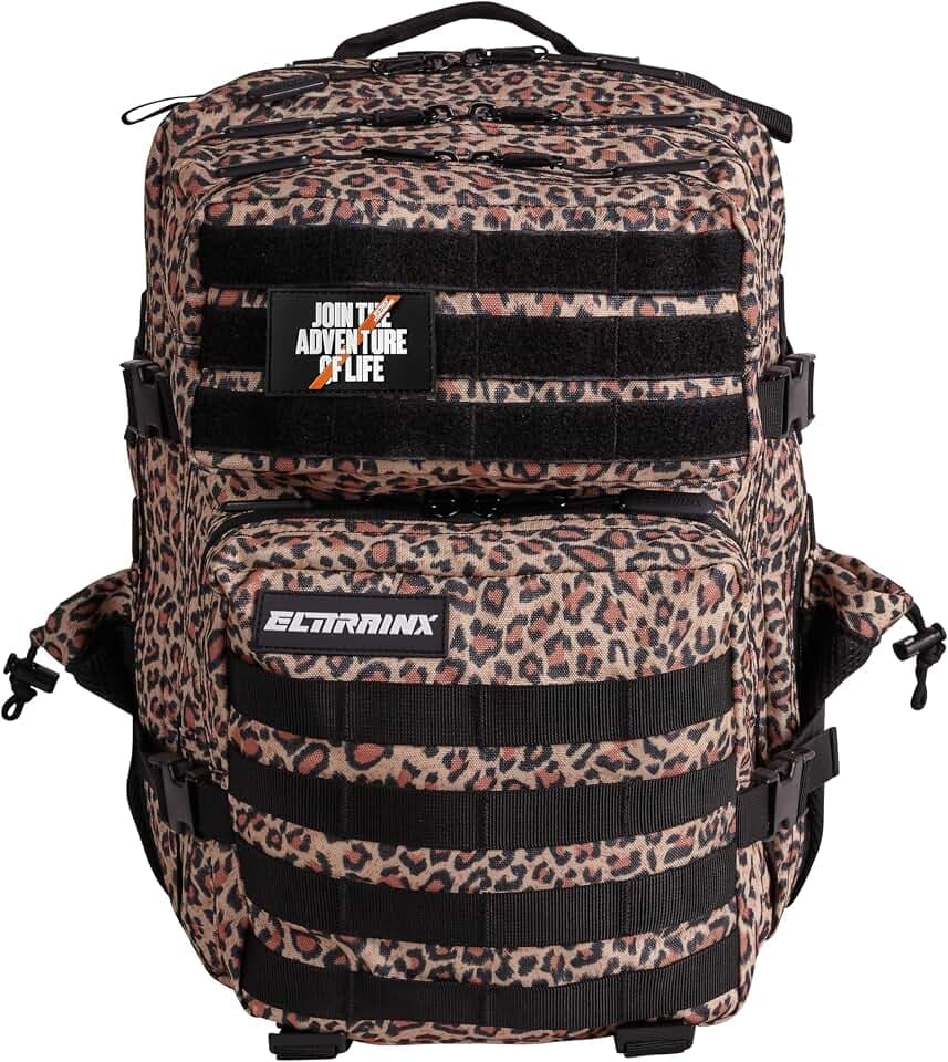ELITRAINX ELITEX TRAINING Militär-Rucksack, wasserdicht, für Sport, Kabine, Flugzeug, Fitnessstudio, Outdoor, CrossTraining (Panther)