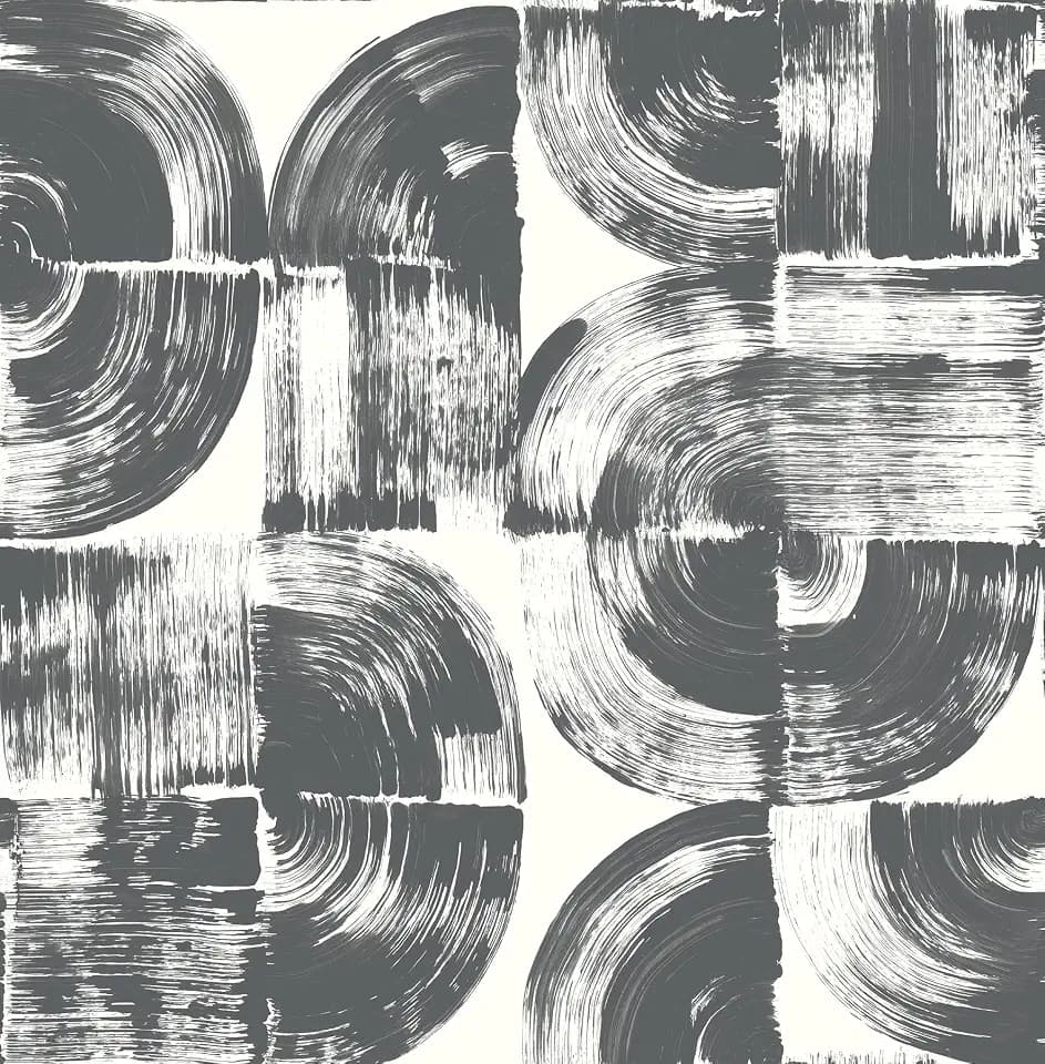 NuWallpaper Elias Black Peel and Stick Wallpaper