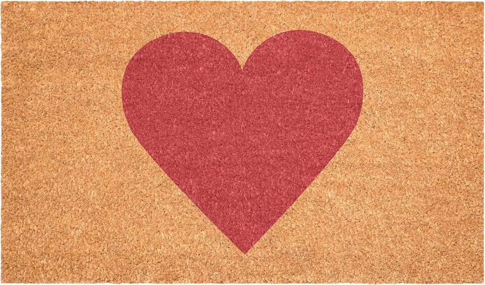 Calloway Mills Madison Heart Doormat (Pink, 24" x 36")