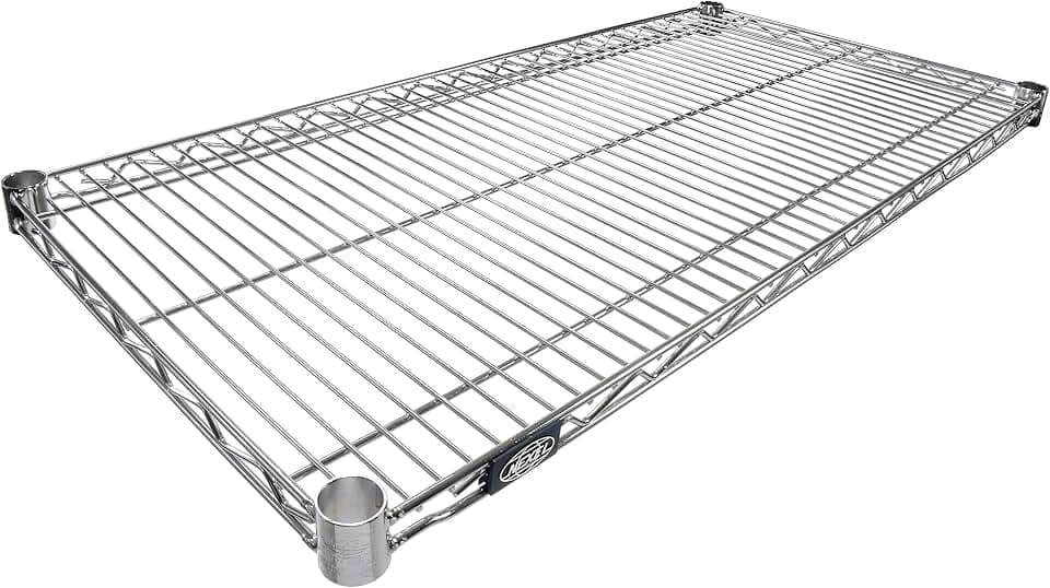 Nexel Additional Wire Shelf for Wire Shelving Units, 600-800 lb Capacity, 24"W x 30"L, Chrome Finish