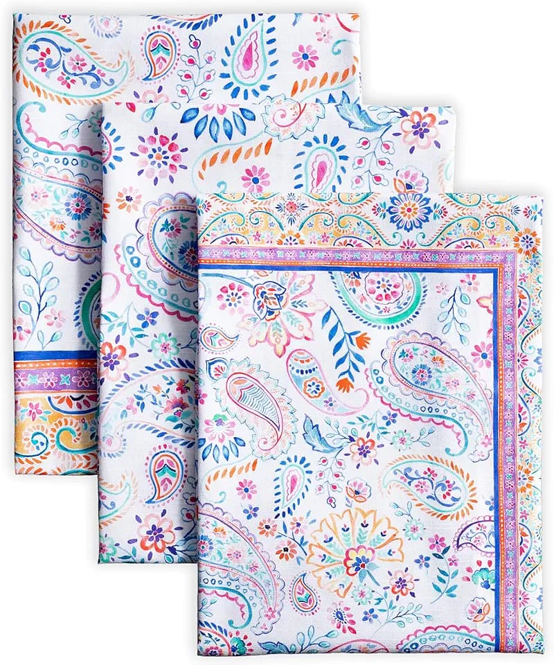 Maison d'Hermine Küchenhandtuch 100% Baumwolle (50 cm x 70 cm, Set von 3)