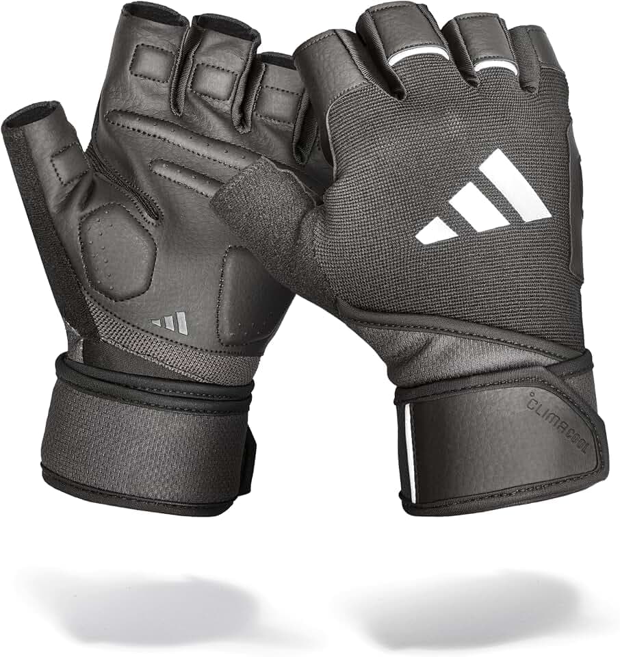 Adidas Wrist Wrap Trainingshandschuhe - Schweißhandschuhe mit doppelter Handgelenkstütze in fünf Größen