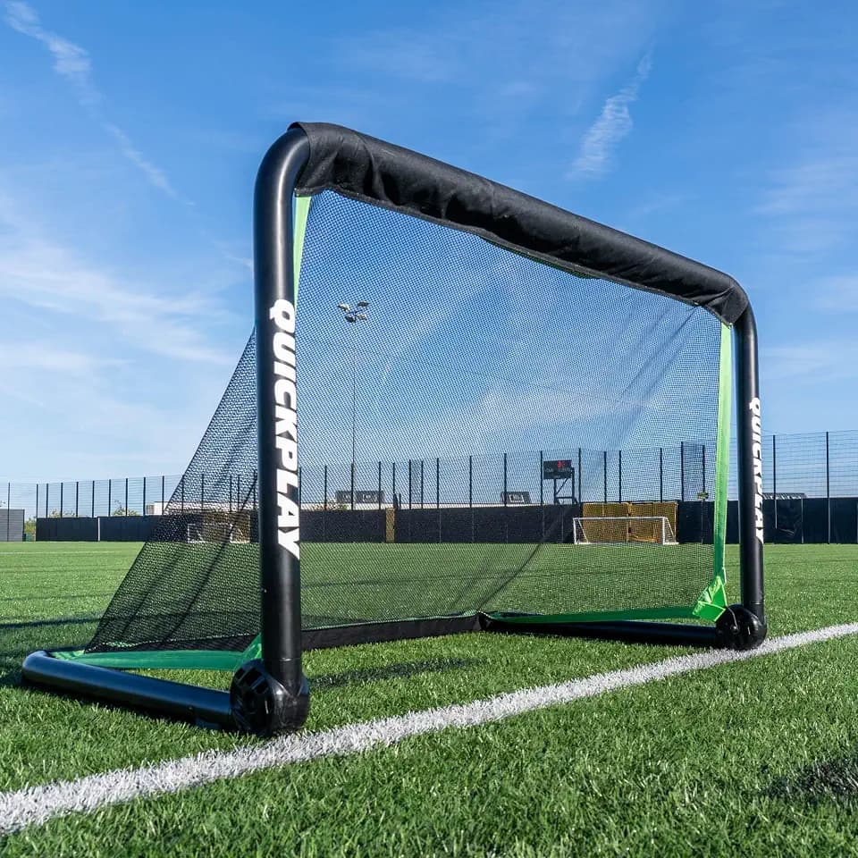 QuickPlay Rhino Folding Aluminum Soccer Goals for Coaching & Training