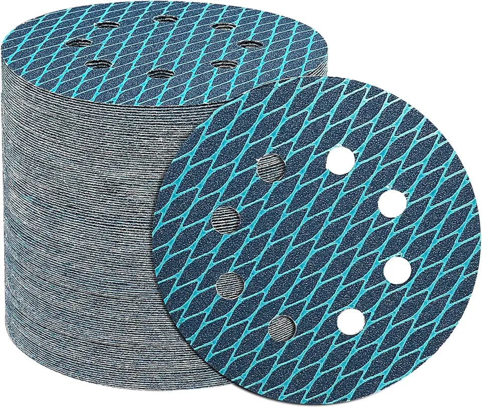 STEBRUAM 80 Stück 125mm Klett Schleifpapier Körnung 40