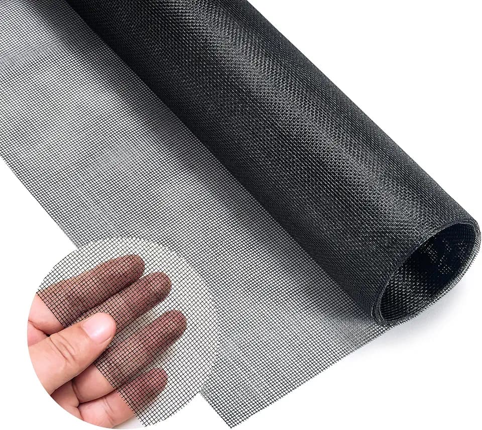 Fiberglas Fliegengitter Meterware 120x250cm Schwarz Insektenschutz Mesh