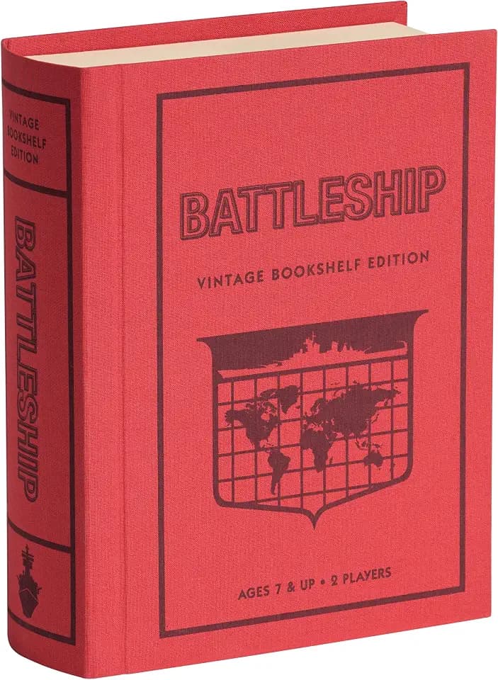 WS Game Company Battleship Vintage Bookshelf Edition Naval Strategy Game