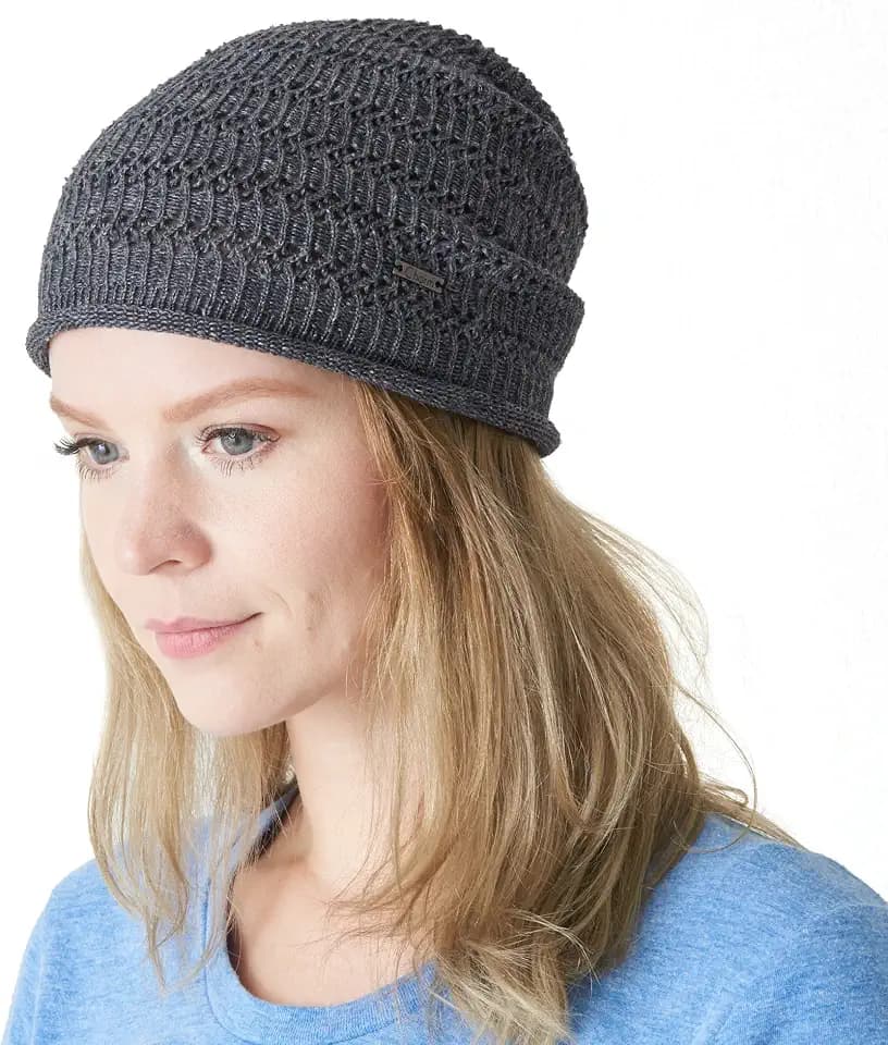 CHARM Damen Herren Leinen Mütze - Hipster Slouch Beanie Strick Hut Masche Japanische Mode Sommer