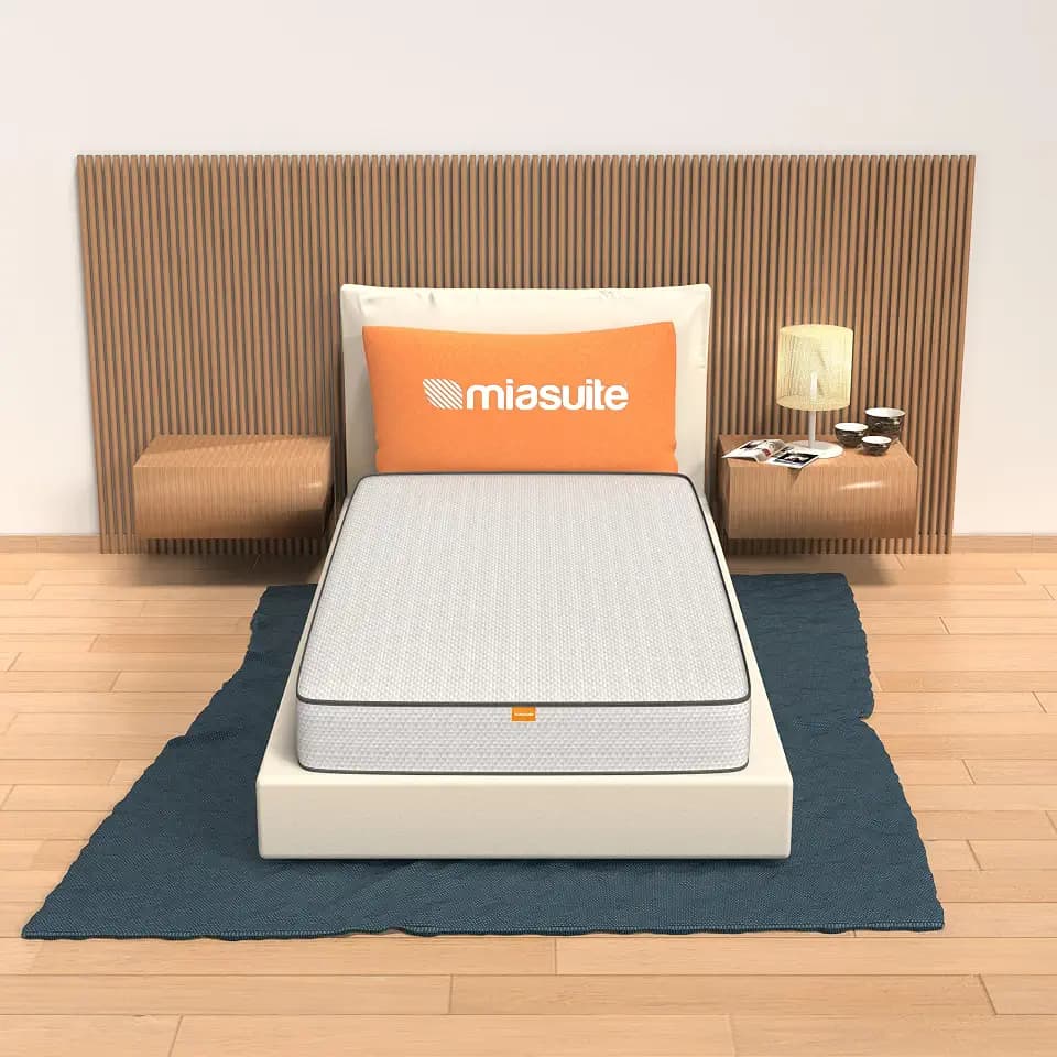 MiaSuite Einzelmatratze 90x200 cm, 18 cm Höhe, Orthopädisch Memory-Schaum und Polyurethan, Anallergisch und Antibakteriell, Anti-Hausstaubmilben, Made in Italy | PrimaveraH18