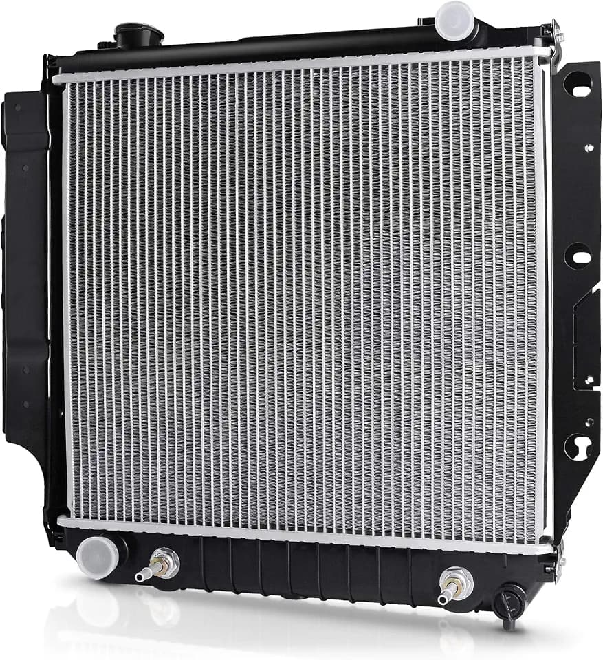 DWVO Complete Radiator Compatible with Jeep TJ, for Jeep Wrangler 2.4L 2.5L 4.0L 4.2L V4 V6 DWRD1010