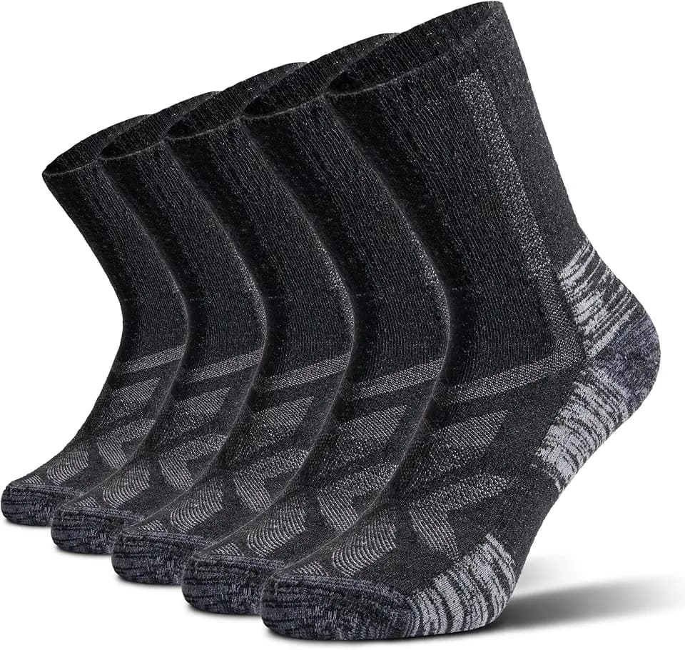 NORDIC Socks Merino Wool Hiking Socks 5-Pack Unisex
