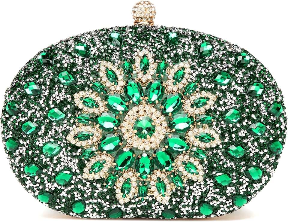 Beaguful Women's Evening Bags Sparkly Rhinestone Clutch Purses Luxury Handbags