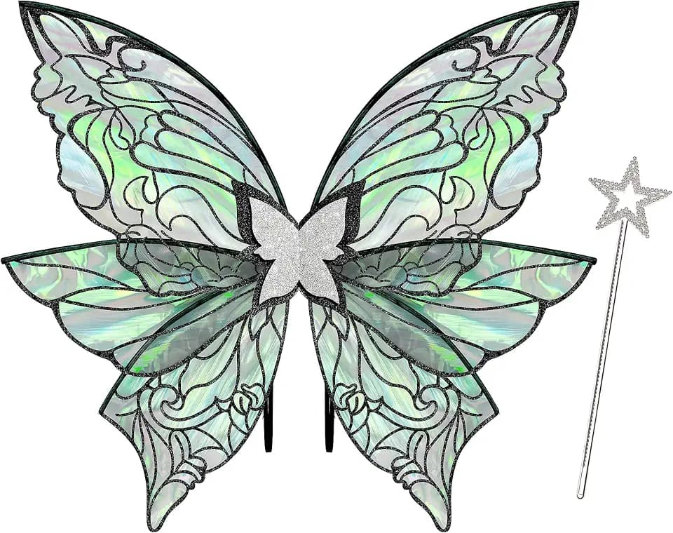 Fairy Wings for Adult Women, Large Fairy Wing Adult Fairy Costume Halloween