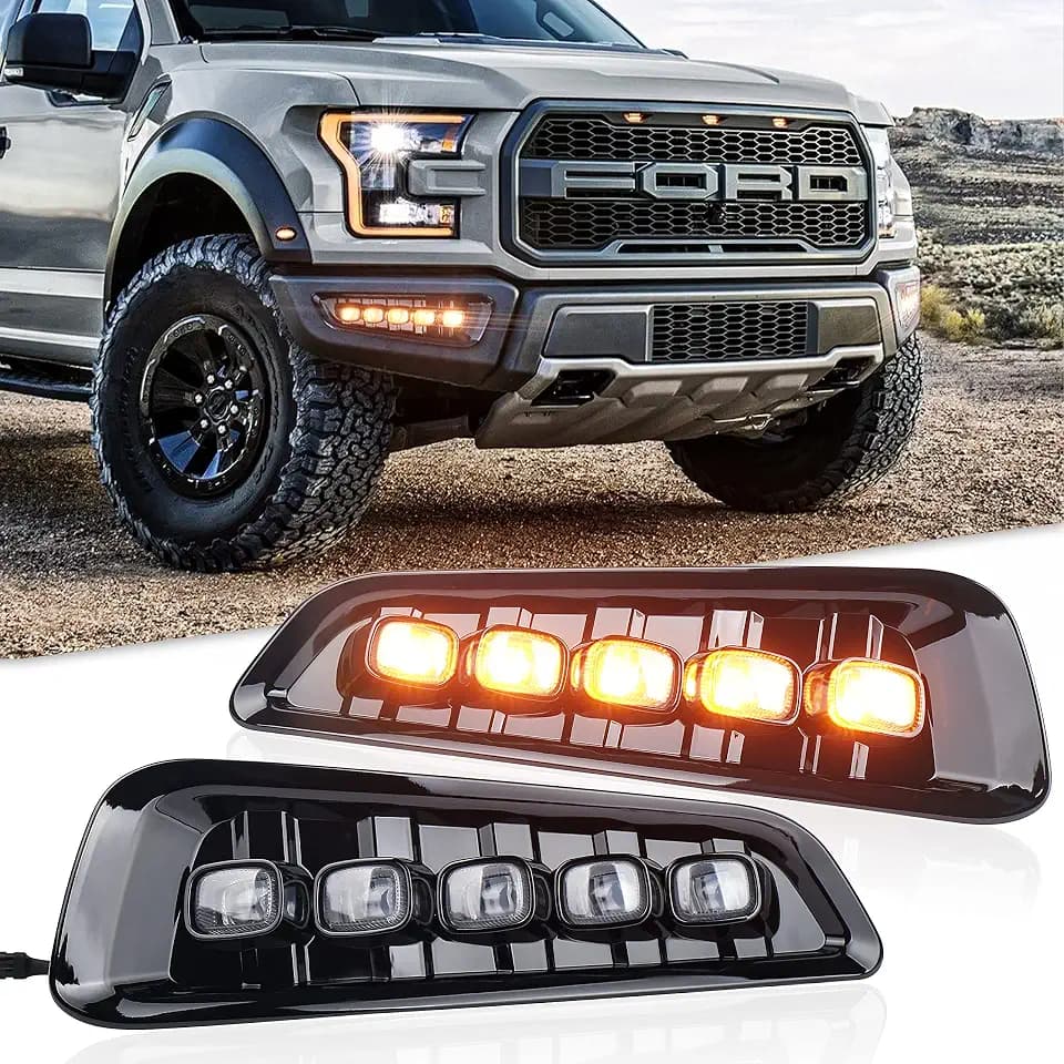 Raptor LED Fog Lights with Turn Signal DRL for Ford Raptor 2017-2020