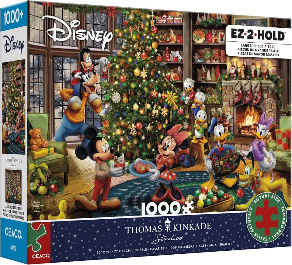 Ceaco - Thomas Kinkade Disney - Mickey & Minnie - 1000 Large Piece Puzzle