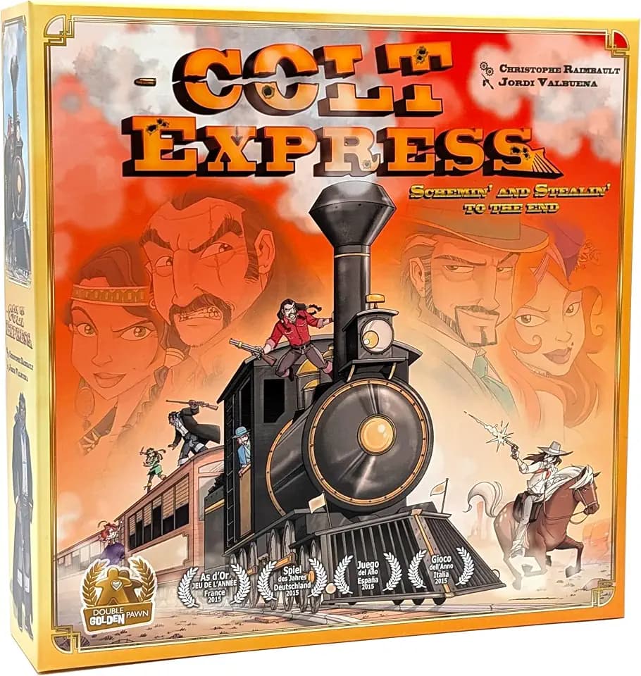 Colt Express Wild West Train Heist Board Game, 2-6 Players, Ages 10+