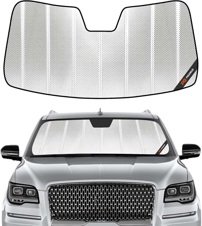 Pigenius Windshield Sun Shade for Lincoln Navigator 2018-2025, Custom Front Window Sunshade - BLAZBLOCK