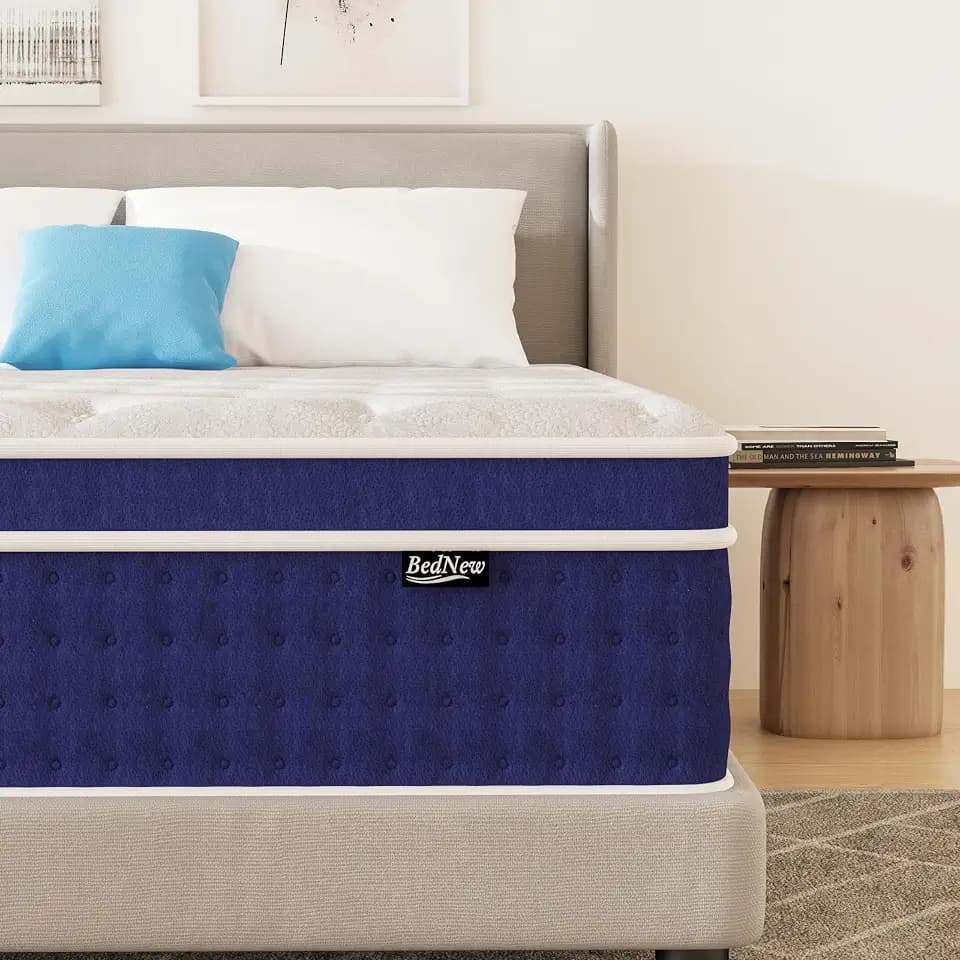 Matratze 200 x 200cm, 30cm Federkernmatratze H4 Höhe 7-Zonen Orthopädische Taschenfederkernmatratze mit Comfort Memory-Schaum Schicht,Öko-Tex Zertifiziert, 101Nächte Probeschlafen