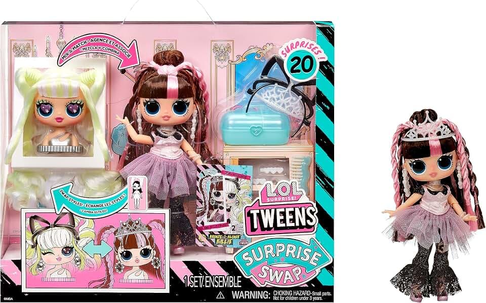 L.O.L. Surprise Tweens Surprise Swap Series - Bronze-2-Blonde Billie - Modepuppe mit mehr als 20 Überraschungen inklusive Styling-Kopf und toller Mode und Accessoires - ideal für Kinder ab 4 Jahren