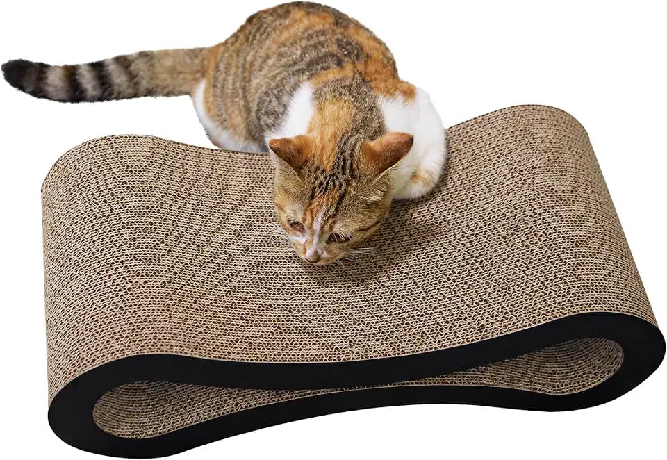 Kratzbretter Katze Kratzpappe für Katzen groß XXL 8-Form L