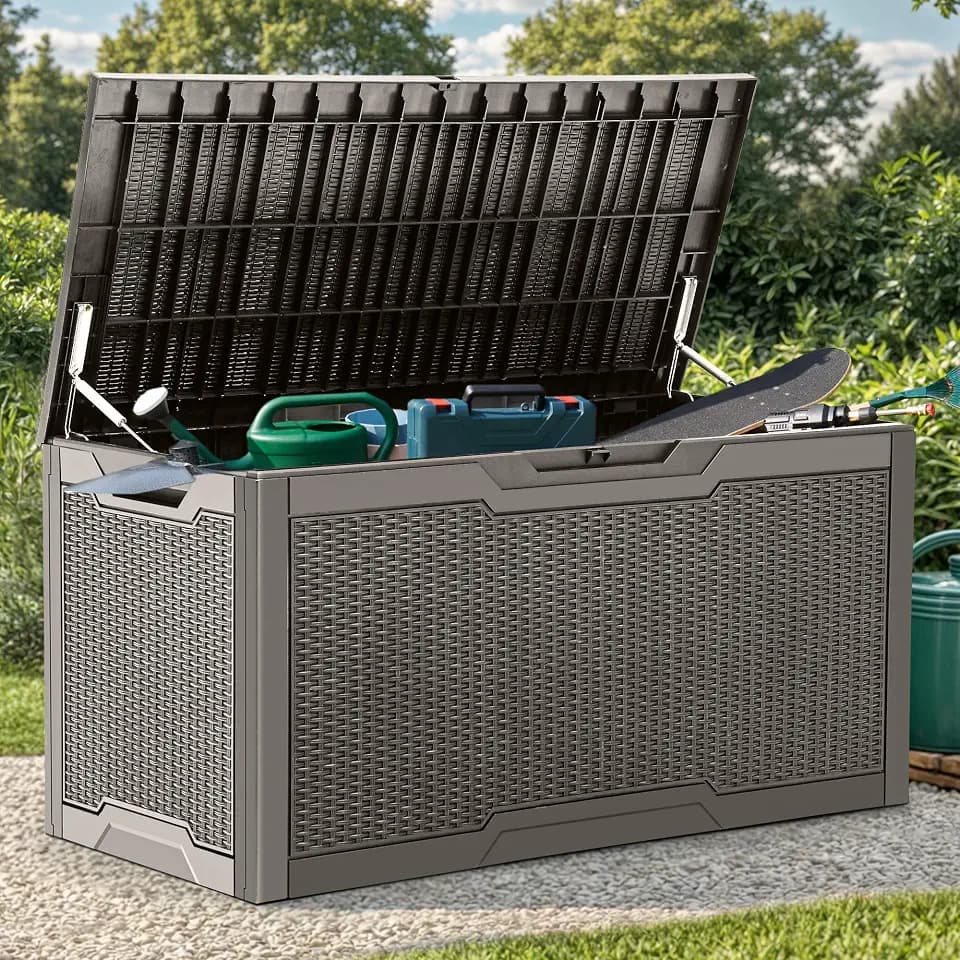 YITAHOME 100 Gallon Resin Deck Box
