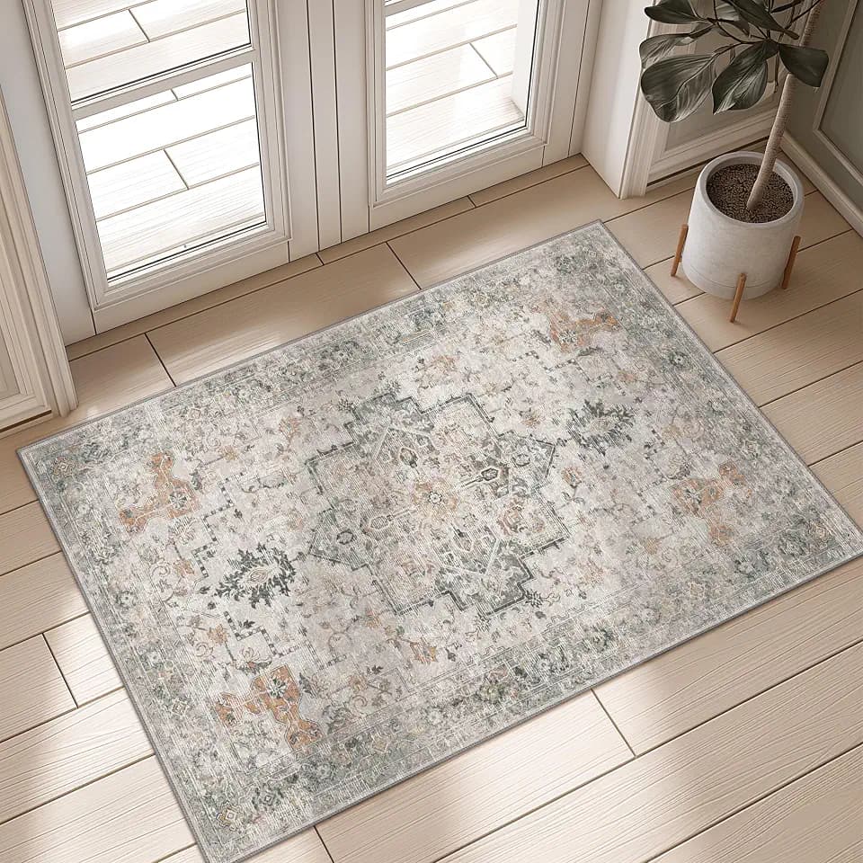 GENIMO 20"x32" Washable Entryway Rug Non Slip Indoor Door Mat