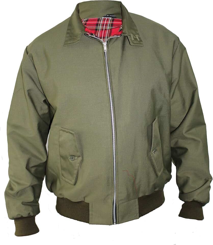Skytex UK Harrington-Jacke Klassisch/Retro/Mod, in 10 Farben erhältlich, Größen XS-8XL
