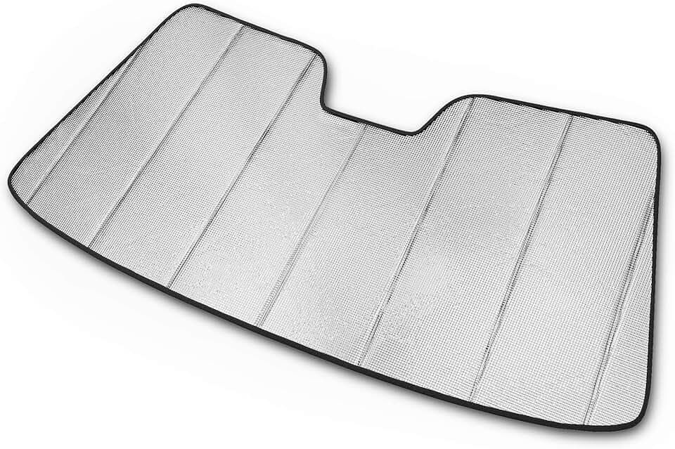 Autotech Park Foldable Sunshade Compatible with 2021-2026 GMC Yukon, Custom-fit Windshield Sun Shade