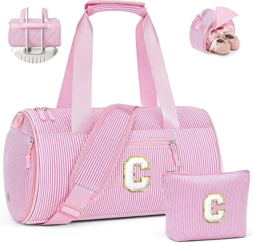 YOOLIFE 6 7 8 9 10 Year Old Girl Birthday Gift Kids Girls Cheer Bag, Pink C