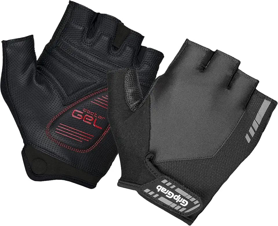GripGrab ProGel Fahrradhandschuhe Sommer - 4mm DoctorGel Polster Halbfinger