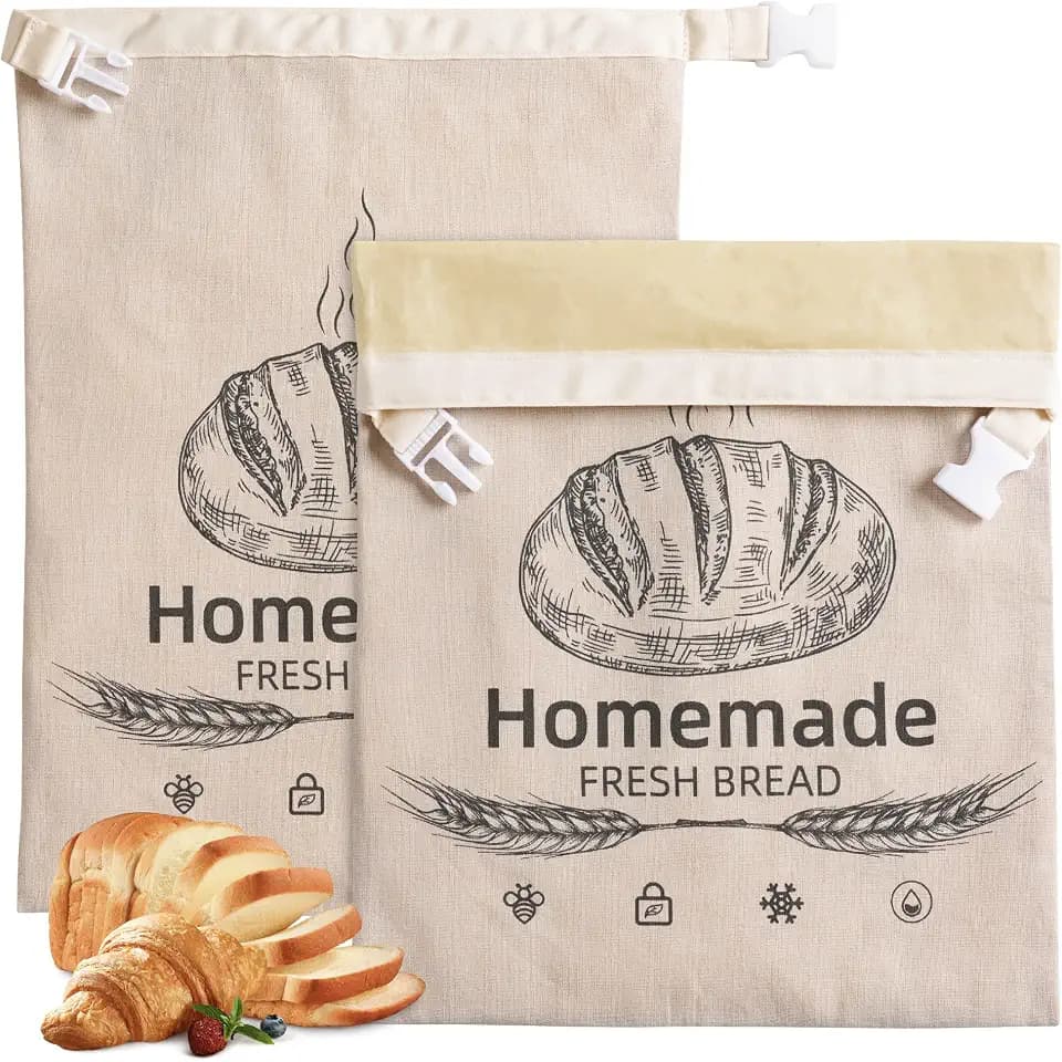 1 Pack Beeswax Bread Bags for Homemade Sourdough Reusable Beeswax Bread Bag