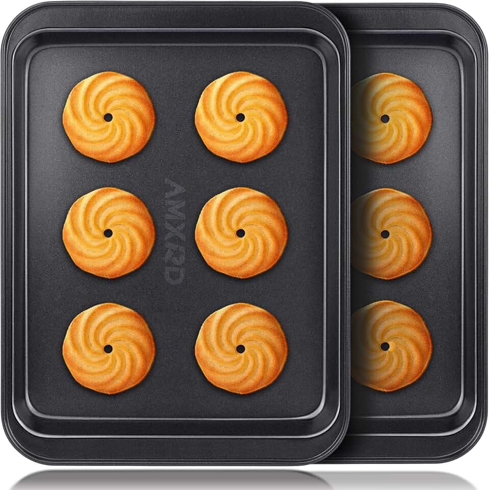 Small Cookie Sheets, Baking Tray, 9.5 X 7.1 In, 2-Pack