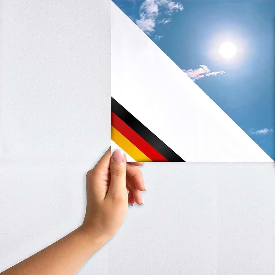 MARAPON® Milchglasfolie blickdichte Verdunkelung [0.445x4 m] inkl. eBook und Videoanleitung - Klebefolie Sichtschutzfolie für Fenster - Fensterfolie - Folie für Fenster Sichtschutz Küche Bad Büro