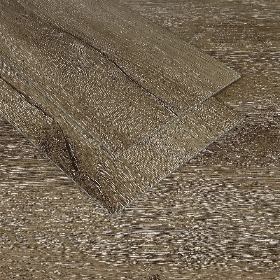 VaryPaper PVC Bodenbelag Selbstklebend Holzoptik Braun 90cmx15cm 20 Stück Selbstklebende Fliesen Boden Linoleum Boden Vinylboden zum Kleben Vinyl Treppenstufen Klebefliesen Boden Wohnzimmer Esszimmer