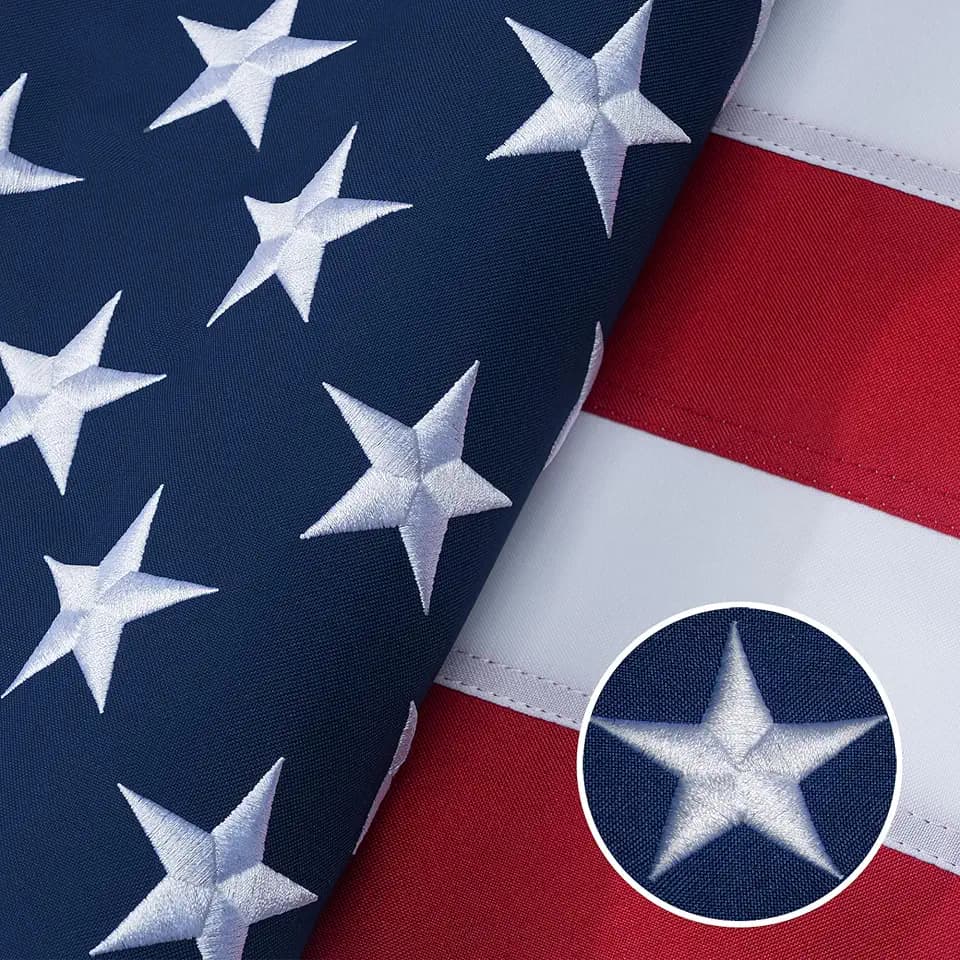 GYaozii 5x8Ft American Flags for Outside, Heavy Duty Spun US Flag TearProof