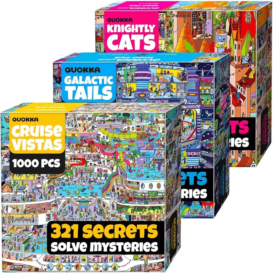 1000 Piece Puzzle for Adults – 3 Jigsaw Puzzles for Adults 1000 Pieces