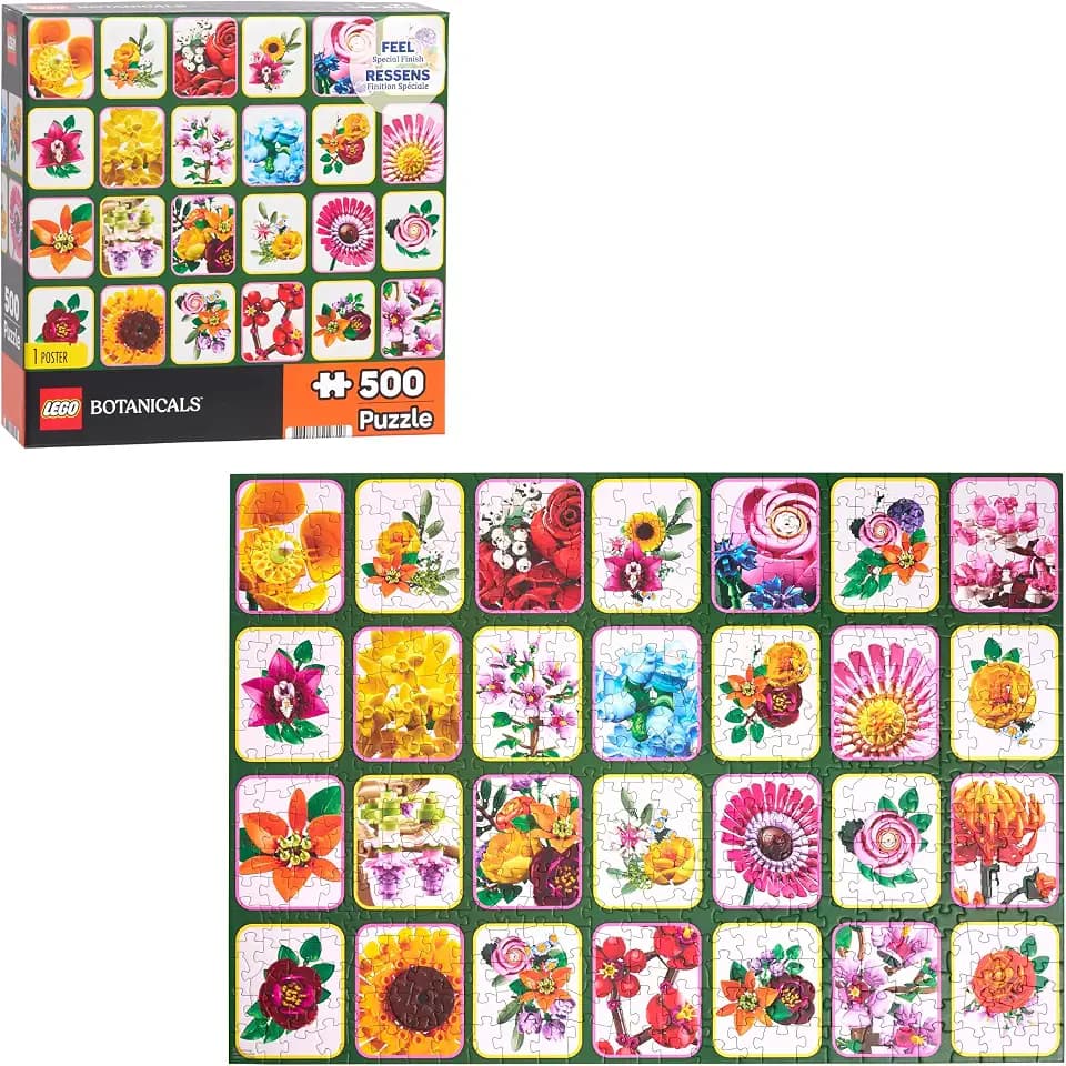 LEGO® Botanicals Quilt Collage Puzzle (500 pcs)