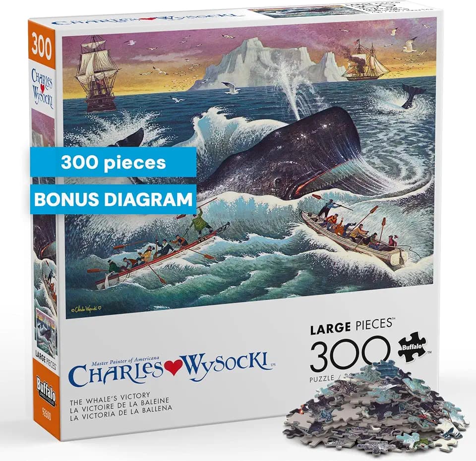 Buffalo Games - 300 Charles Wysocki: The Whale's Victory Large Piece Puzzle