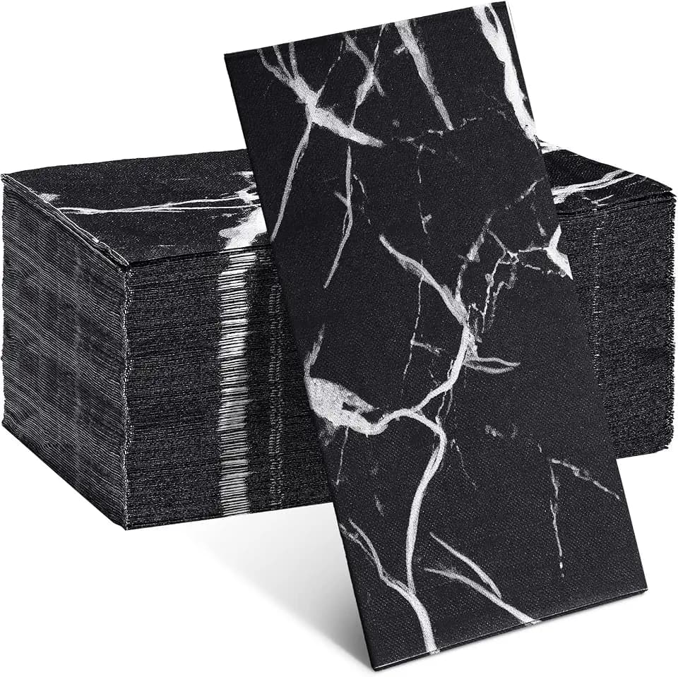 50 Pcs Marble Guest Towel Disposable Bathroom Napkins Decorative