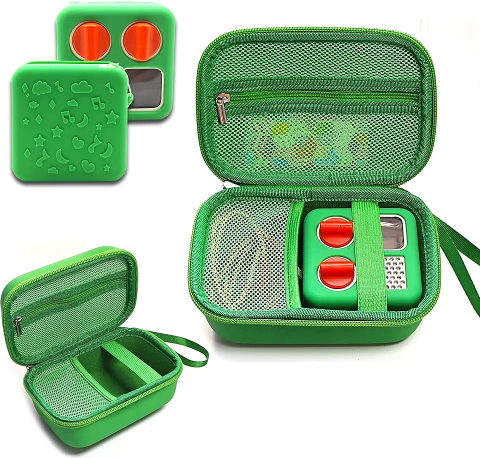 Hard Case and Silicone Cover for Yoto Mini Player (Green)