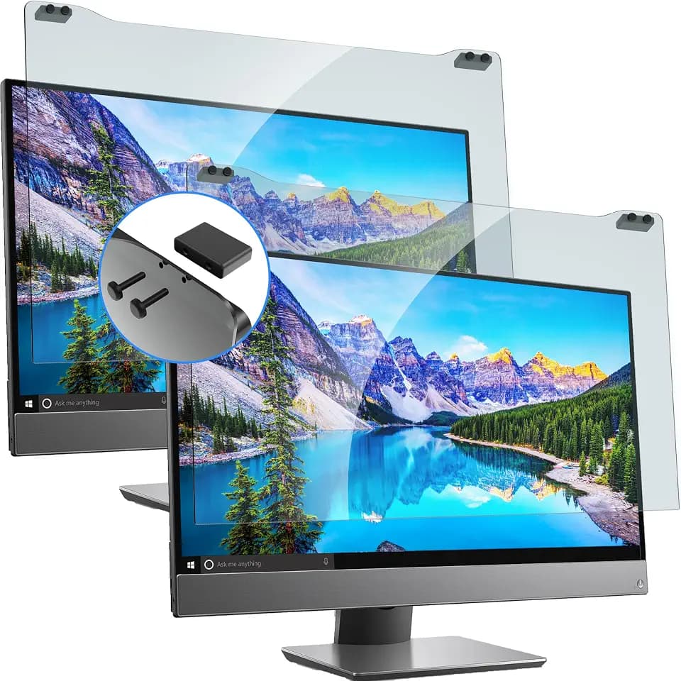 ZYY 2 Pack Diagonal 27 Inch Computer Screen Blue Light Blocker for Monitor
