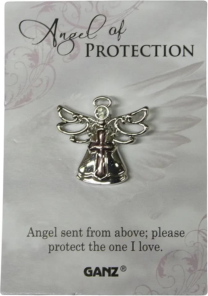 Ganz Pin - Angel of Protection "Angels sent from above; Please protect the one I love." Multicolor One Size
