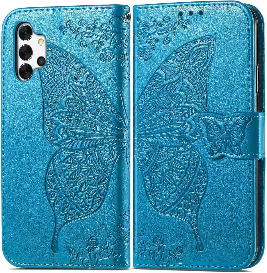 Roar Handyhülle für Samsung Galaxy A32 5G Hülle Flip Case Türkis