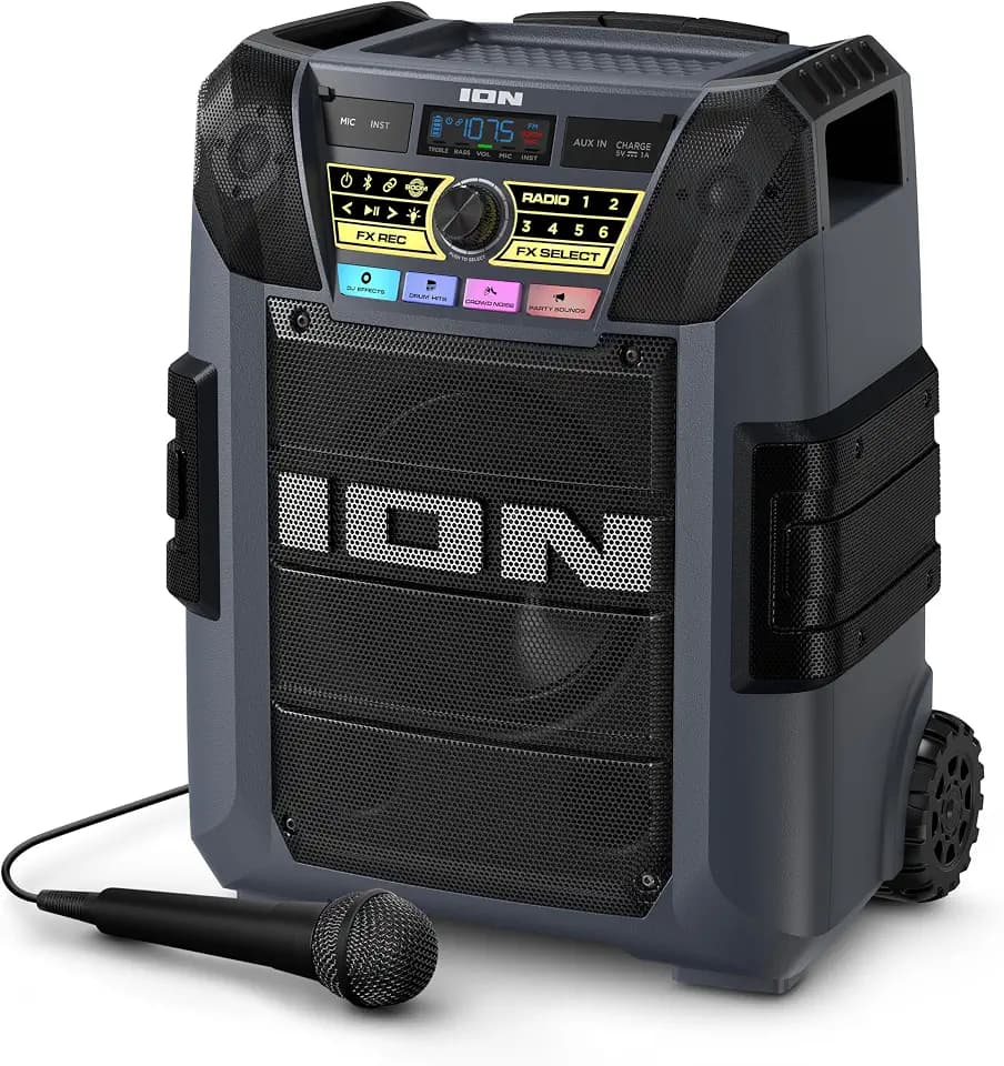 ION Block Rocker XL 220W Bluetooth Outdoor Speaker with Wheels