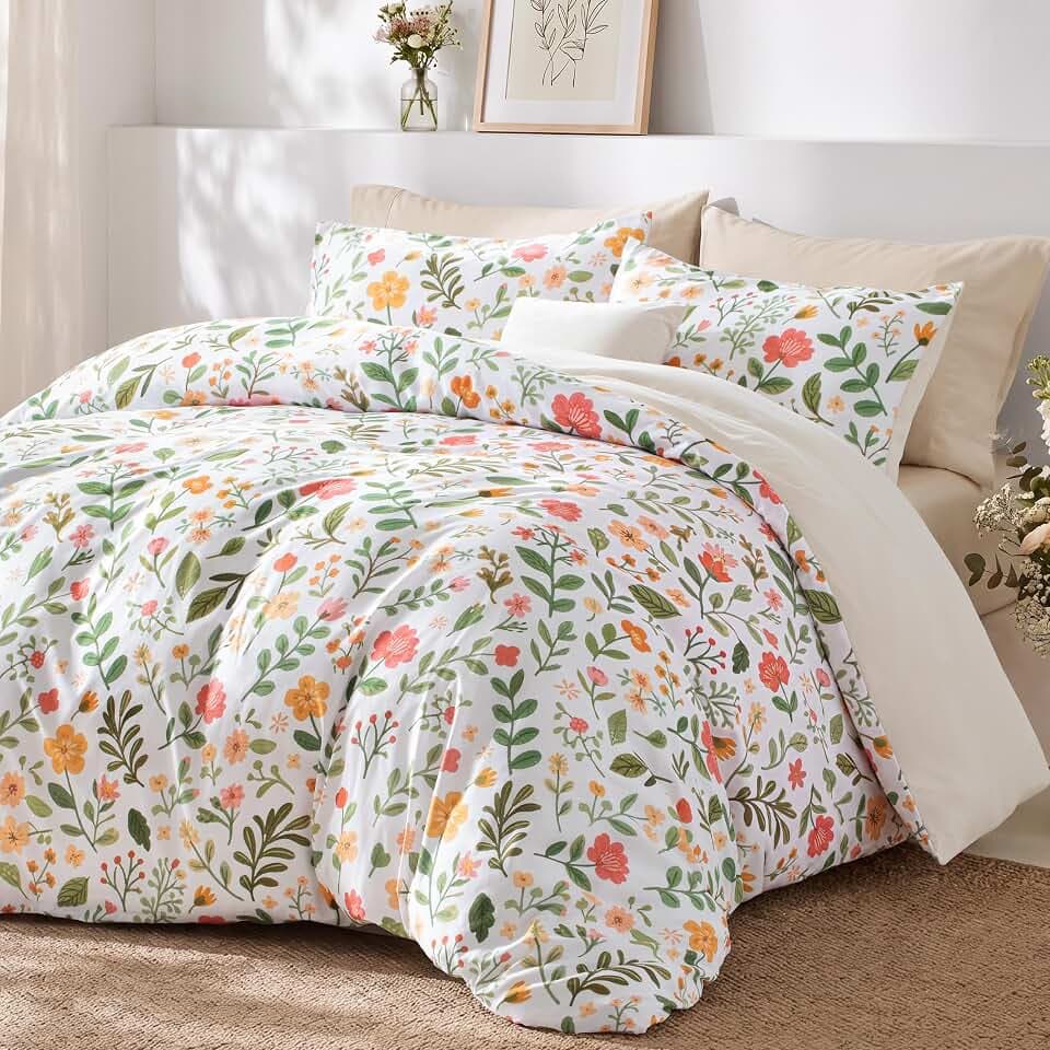 Exclusivo Mezcla Lightweight Reversible Oversize Queen Comforter Set Floral