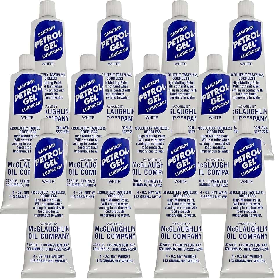 Petrol Gel Food Grade Lubricant, 4 oz Bottle, 12 Pack