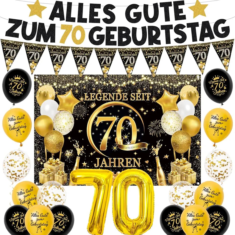 Deko 70 Geburtstag Frau Mann, Alles Gute Zum 70 Geburtstag