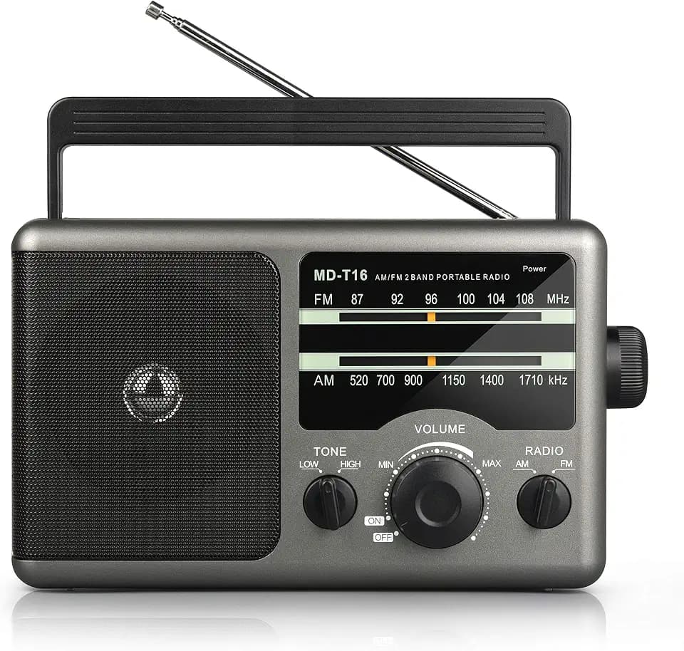 Greadio Portable AM/FM Transistor Radio with Loud Speaker
