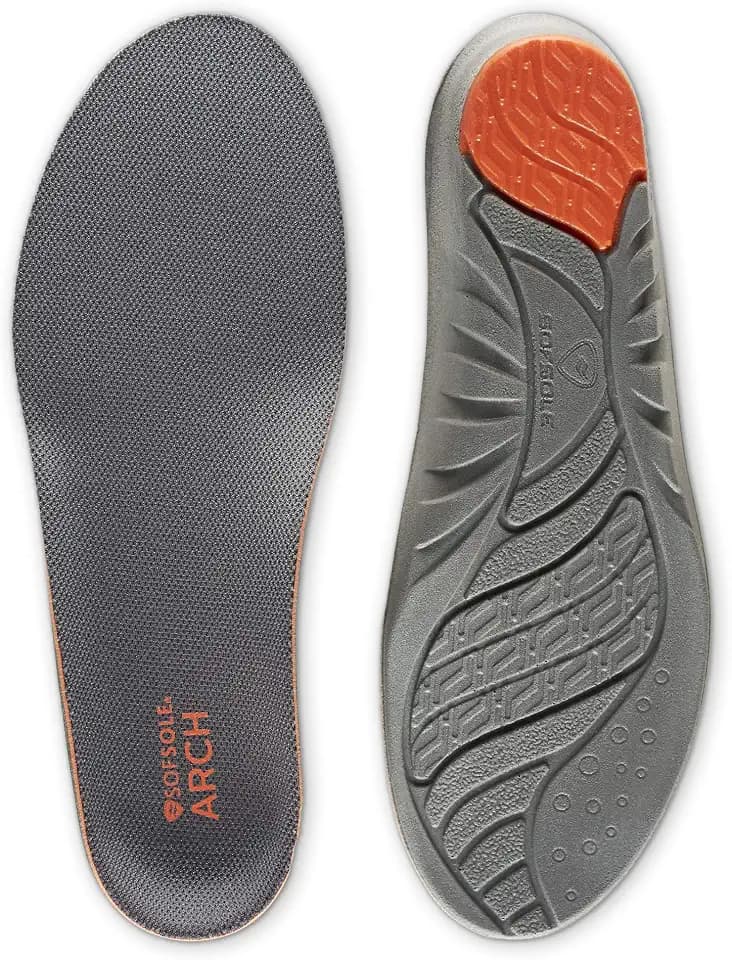 Sof Sole Insoles Men's High Arch Performance Full-Length Foam Shoe Insert