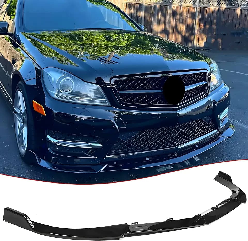 Front Lip Spoiler for Mercedes C Class W204 2011-2014 Accessories