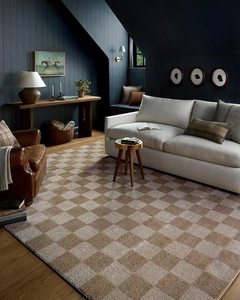 Loloi Chris Loves Julia Calvin Pebble/Ivory 5'-3" x 7'-6" Area Rug